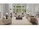 Bright, spacious living room featuring a fireplace, large windows, and neutral decor at 11226 Blackwalnut Pt, Indianapolis, IN 46236