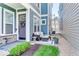 Inviting outdoor patio with comfortable seating and a welcoming entrance at 13217 E 131St St, Fishers, IN 46037