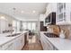 Modern kitchen featuring stainless steel appliances, sleek countertops and a gas cooktop at 14075 Knightstown E Dr, Carmel, IN 46033