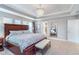 Spacious main bedroom suite with tray ceiling, wood furnishings, and ample natural light at 14075 Knightstown E Dr, Carmel, IN 46033