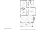 Detailed floor plan showcasing the layout of the bedrooms, bathroom, kitchen, dining room and living room at 1523 E Mills Ave, Indianapolis, IN 46227