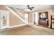 Cozy living room featuring stairway to the second floor at 1523 E Mills Ave, Indianapolis, IN 46227