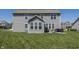 Spacious backyard features a patio area perfect for outdoor dining and entertaining at 16419 Connolly Dr, Westfield, IN 46074