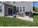Backyard includes table, chairs, grill, and lawn at 16419 Connolly Dr, Westfield, IN 46074