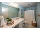 Well-lit bathroom with double vanity, spacious mirror, and fresh decor at 16419 Connolly Dr, Westfield, IN 46074