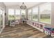 Bright bonus room features luxury vinyl flooring, ample natural light, and backyard views at 16419 Connolly Dr, Westfield, IN 46074
