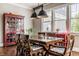 Dining room with hardwood floors and large windows at 1799 Hourglass Dr, Carmel, IN 46032