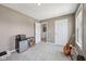 Spare bedroom, featuring a view of the outdoors at 1807 Orchard Dr, Fortville, IN 46040