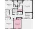 Second floor layout featuring a primary suite, three additional bedrooms, two bathrooms, and a laundry room at 1943 Black Oak Dr, Shelbyville, IN 46176