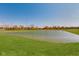 Scenic community pond providing residents a tranquil spot to relax and enjoy nature at 2008 Black Oak Dr, Shelbyville, IN 46176