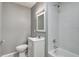 Stylish bathroom with modern fixtures and tiled shower at 3072 Falcon Dr, Indianapolis, IN 46222