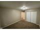 Neutral bedroom with a carpet floor and a closet for storage at 3628 Breen Dr, Indianapolis, IN 46235