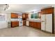 Bright kitchen with wooden cabinets and modern appliances at 502 S Harrison St, Alexandria, IN 46001