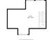 Floor plan displaying dimensions of attic space at 535 W 93Rd St, Indianapolis, IN 46260