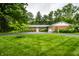 Beautiful brick home featuring a lush green lawn and a circular driveway, perfect for curb appeal at 5415 Kilmer Ln, Indianapolis, IN 46250