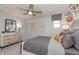A youth-focused bedroom with basketball decor, modern furnishings, and a sporty design at 6868 Jacone Dr, Brownsburg, IN 46112