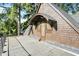Close-up of unique roof with shingles and an arched roof dormer detail at 710 N Spring St, Greenfield, IN 46140