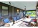 Charming covered porch with cozy swing and seating, perfect for enjoying outdoor living at 710 N Spring St, Greenfield, IN 46140