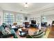 Open concept living room with hardwood floors and decor at 710 N Spring St, Greenfield, IN 46140