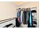 A walk-in closet with ample storage space and organized shelving at 73 Suncrest Dr, Greenwood, IN 46143