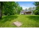 Backyard featuring mature trees and grass at 7910 N College Ave, Indianapolis, IN 46240