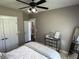 Comfortable bedroom with mirror, closet, and decorations at 10 Sara Ct, Whiteland, IN 46184