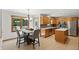 Eat-in kitchen with stainless appliances at 10418 Forest Creek Dr, Indianapolis, IN 46239