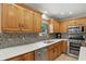 Beautiful kitchen featuring oak cabinets and stainless steel appliances at 10418 Forest Creek Dr, Indianapolis, IN 46239