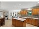 Bright and open kitchen layout with a dining area and access to other rooms at 10418 Forest Creek Dr, Indianapolis, IN 46239