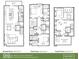 Floor plans for the second, third, and fourth floors at 120 First Ne Ave, Carmel, IN 46032