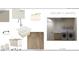 Functional upstairs laundry with modern appliances, cabinets, countertops, and stylish flooring at 120 First Ne Ave, Carmel, IN 46032
