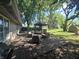 This backyard features a deck, gazebo, and green grass at 1263 Barefoot Trl, Greenwood, IN 46142