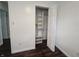 An open closet with custom built-in shelving at 1263 Barefoot Trl, Greenwood, IN 46142