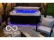 Outdoor hot tub installed on the back patio; great for entertaining and relaxation at 12993 E 131St St, Fishers, IN 46037