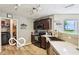 A modern kitchen featuring stainless steel appliances, granite countertops, and ample storage at 12993 E 131St St, Fishers, IN 46037