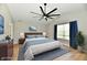 This bedroom includes a plush bed, two nightstands, a dresser and decor at 16857 Palmetto Way, Noblesville, IN 46062