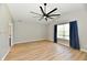 Spacious bedroom featuring high ceilings, hardwood floors and abundant natural light at 16857 Palmetto Way, Noblesville, IN 46062