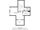 Upstairs floor plan highlighting primary bedroom, bathroom, walk-in closet, hall, and laundry room layout at 1920 E Epler E Ave, Indianapolis, IN 46227