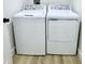 Laundry area featuring white washer and dryer units at 1920 E Epler E Ave, Indianapolis, IN 46227