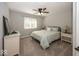 Relaxing bedroom features soft carpet, natural light, and a pleasant color scheme creating a peaceful and inviting space at 21218 Carlton Ct, Noblesville, IN 46062