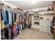 Organized walk-in closet with ample shelving and hanging space for clothing, shoes, and accessories, maximizing storage at 21218 Carlton Ct, Noblesville, IN 46062