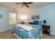 Comfortable bedroom with neutral walls, natural lighting, and calming decor at 3754 Smallwood W Ln, Indianapolis, IN 46214