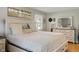 Comfortable bedroom with stylish furniture and decor and lots of natural light at 3904 Haverhill Dr, Indianapolis, IN 46240