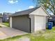 Detached one car garage providing convenient parking and storage options at 429 Colescott St, Shelbyville, IN 46176