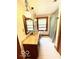 Traditional bathroom with vanity, a window, and a shower curtain at 4419 Liberty Loop Rd, Martinsville, IN 46151