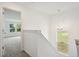 Stairwell with carpeted stairs and white walls at 4785 E Shadowbrook Dr, Camby, IN 46113