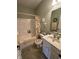 Bathroom featuring a shower/tub combo and a sink at 5486 Lipizzan Ln, Plainfield, IN 46168