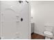 Bathroom with stand-up shower and vanity with drawers at 5843 N Oakland Ave, Indianapolis, IN 46220