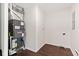 Utility room with washer-dryer hookups and modern Goodman HVAC unit at 5843 N Oakland Ave, Indianapolis, IN 46220