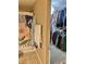 Bathroom showcasing a shower with a fun floral curtain and a walk-in closet with ample storage at 6824 W Philadelphia Dr, McCordsville, IN 46055